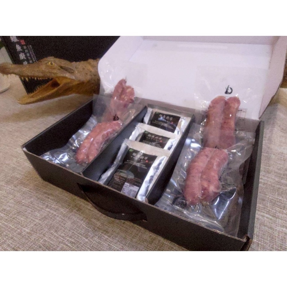 【鱷魚廚房】福德開運禮盒：鱷龍煲湯+紹興鱷香腸 開運祈福 消災解鱷 補財庫 拜土地公地基主 祭祖敬神 送鱷龍甲殼幸運福袋-細節圖3