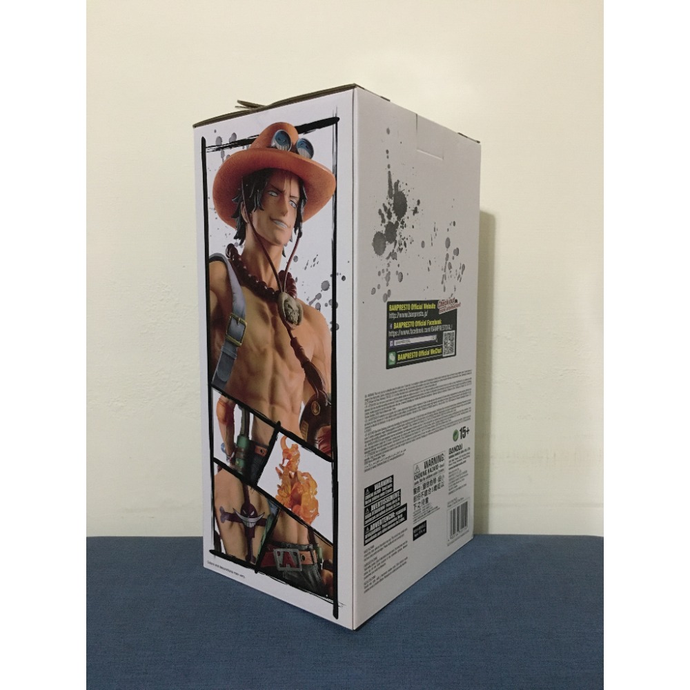 《全新未拆》白證 代理版 海外限定 Big Size Figure 30公分 海賊王 航海王 火拳 艾斯-細節圖2