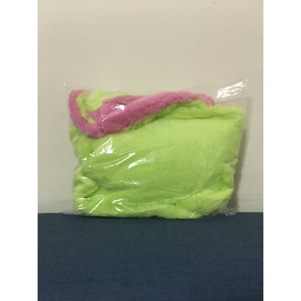 《全新未拆》迪士尼 玩具總動員 三眼怪 小熊維尼 跳跳虎 絨毛單面 隨身包 小提袋 手拿包 托特包 手提包-細節圖2