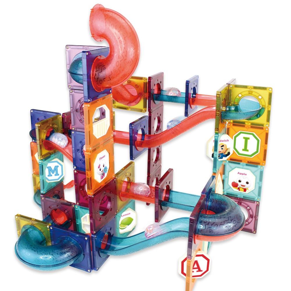 磁力片 風車 極速滾球百變滑道-FOOD超人創意磁力片-細節圖2