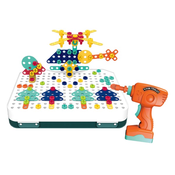 Okids博士積木 立體組裝工程師295pcs~電動擬真工具 樂趣up! 小牛津-細節圖2