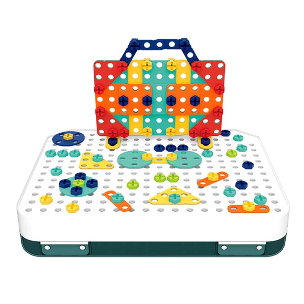 Okids博士積木 立體組裝工程師295pcs~電動擬真工具 樂趣up! 小牛津-細節圖5