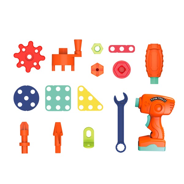 Okids博士積木 立體組裝工程師295pcs~電動擬真工具 樂趣up! 小牛津-細節圖6