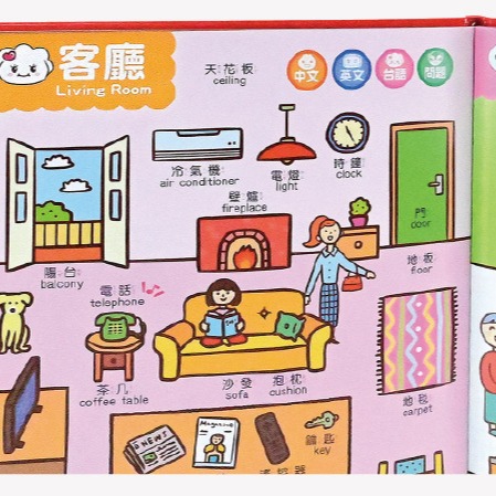 點讀筆 風車 中英台點讀百科:1200個單字+100句會話+20首歌謠-FOOD超人-細節圖2