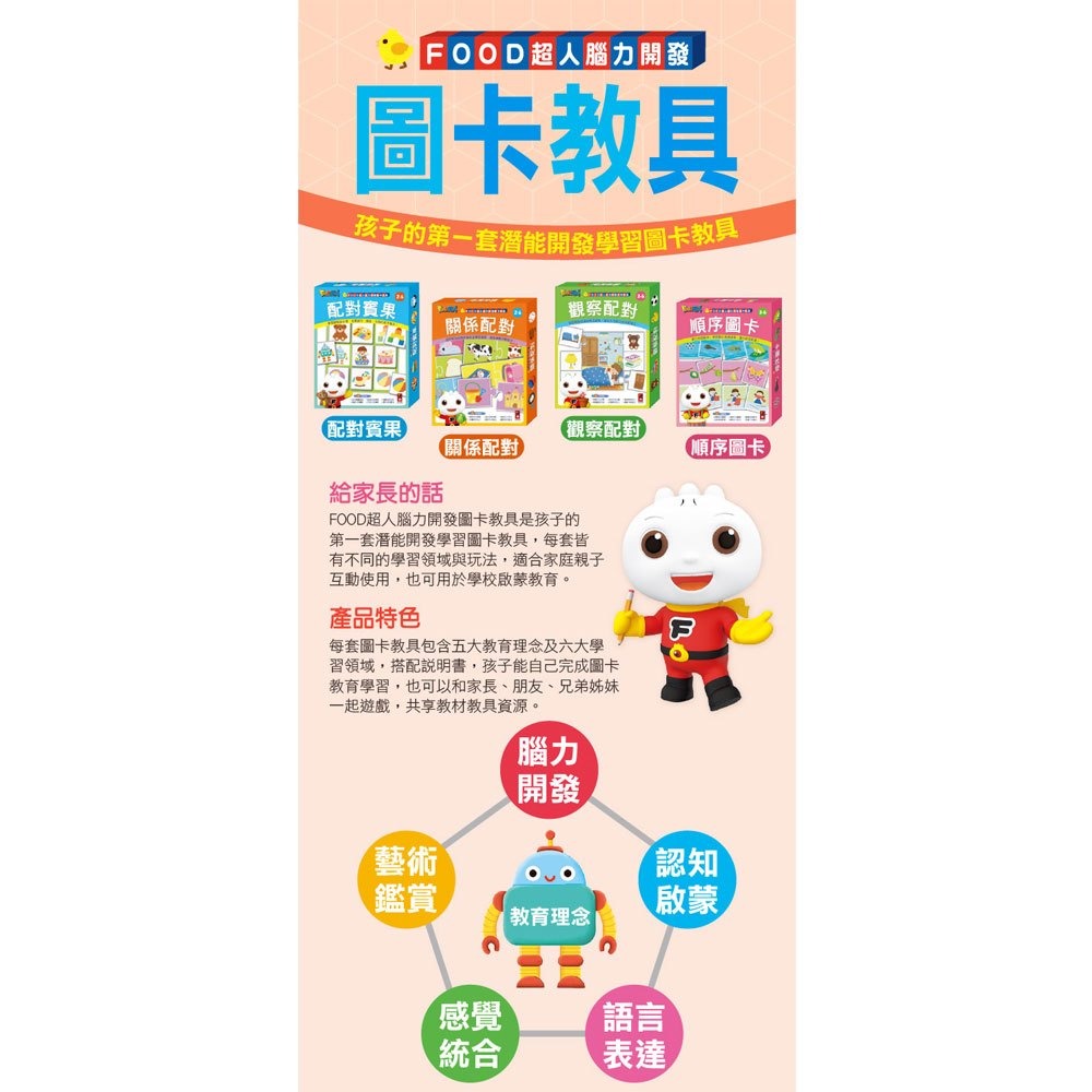 FOOD超人腦力開發圖卡教具組 配對賓果 關係配對 觀察配對 順序圖卡-細節圖2
