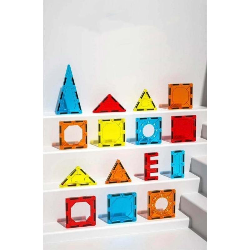 （現貨）磁力片 磁力片積木 彩窗磁力片積木  城堡磁力片積木 66PCS城堡磁力片積木-細節圖5