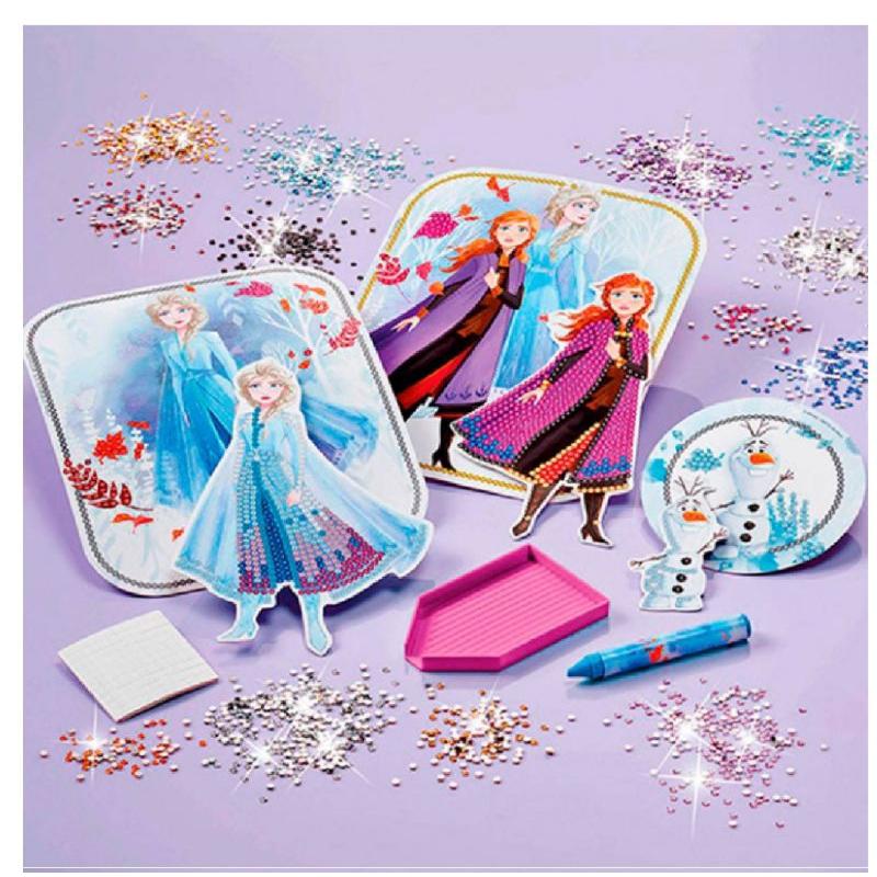 冰雪奇緣2 艾莎 安娜 手作系列-鑽貼畫組 正版-細節圖2