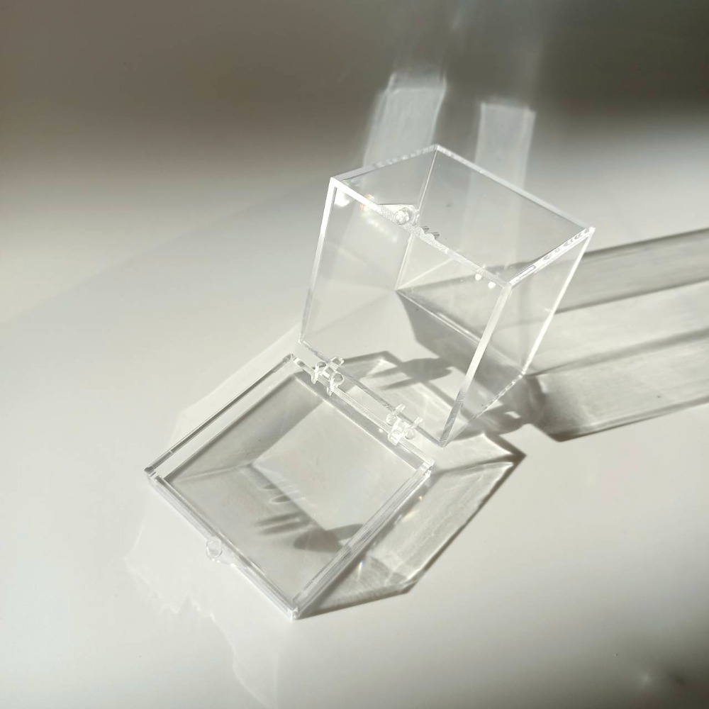 能量星球✳礦物盒 壓克力盒 標本 礦盒 礦標 收納 收藏 展示 現貨 公仔 模型 扭蛋 貓礦 全透明-細節圖3