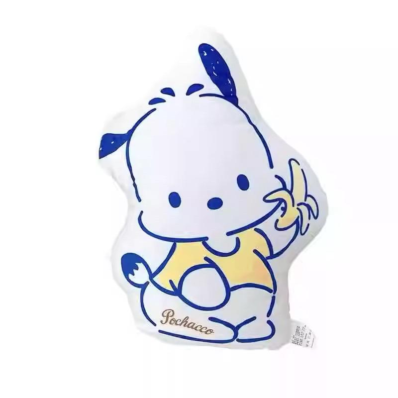 【台灣現貨🎁J&E比選物店】正版 三麗鷗 抱枕 靠枕 心型 庫洛米 酷洛米 帕恰狗 繞邊 枕頭 午睡枕 靠墊-細節圖2