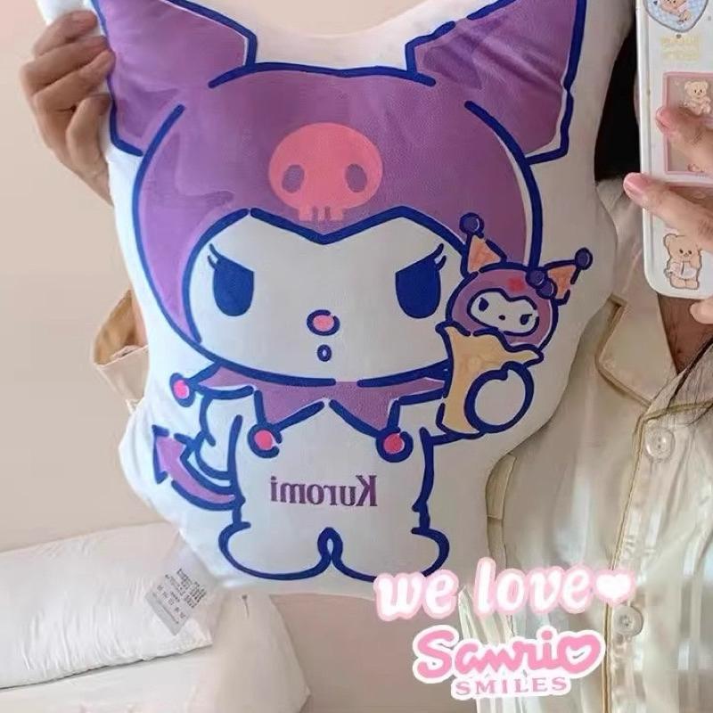【台灣現貨🎁J&E比選物店】正版 三麗鷗 抱枕 靠枕 心型 庫洛米 酷洛米 帕恰狗 繞邊 枕頭 午睡枕 靠墊-細節圖6