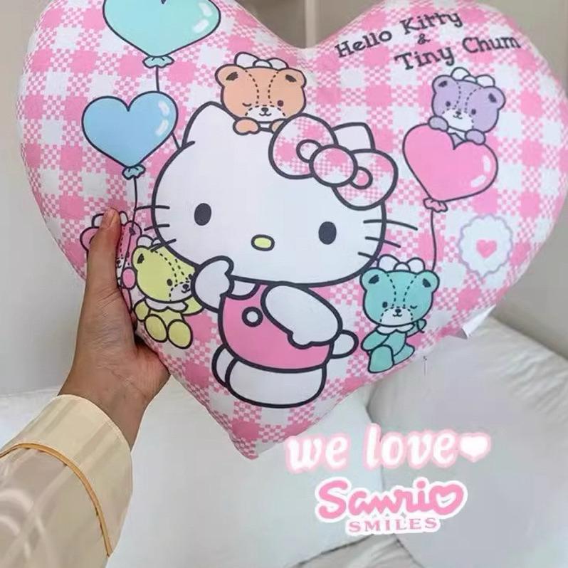 【台灣現貨🎁J&E比選物店】正版 三麗鷗 抱枕 靠枕 心型 庫洛米 酷洛米 帕恰狗 繞邊 枕頭 午睡枕 靠墊-細節圖8