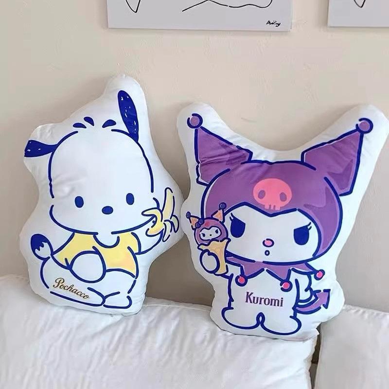【台灣現貨🎁J&E比選物店】正版 三麗鷗 抱枕 靠枕 心型 庫洛米 酷洛米 帕恰狗 繞邊 枕頭 午睡枕 靠墊-細節圖9