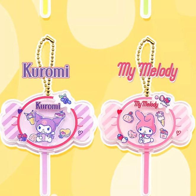 【台灣現貨🎁J&E比選物店】正版 三麗鷗 棒棒糖 吊飾 掛飾 掛件 鑰匙圈 庫洛米 壓克力 棒棒糖-細節圖3