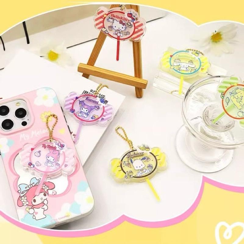 【台灣現貨🎁J&E比選物店】正版 三麗鷗 棒棒糖 吊飾 掛飾 掛件 鑰匙圈 庫洛米 壓克力 棒棒糖-細節圖5