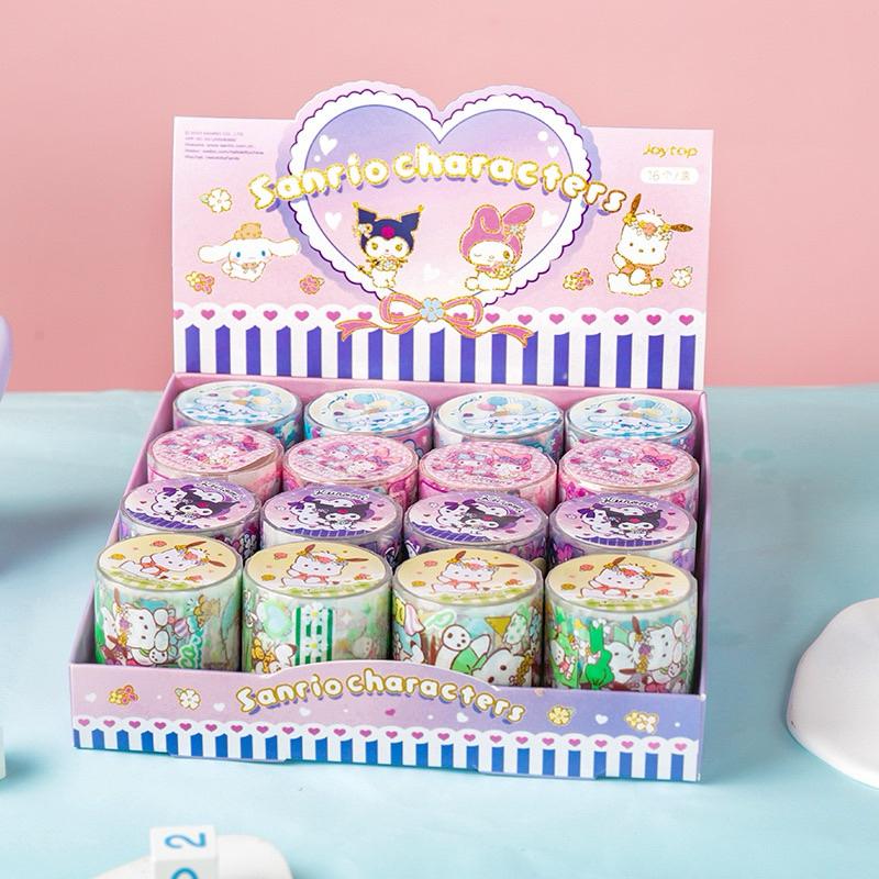 【台灣現貨🎁J&E比選物店】正版 三麗鷗 PET材質 膠帶 花花萬物 自行裁切 庫洛米 大耳狗 帕恰狗 美樂蒂-細節圖2