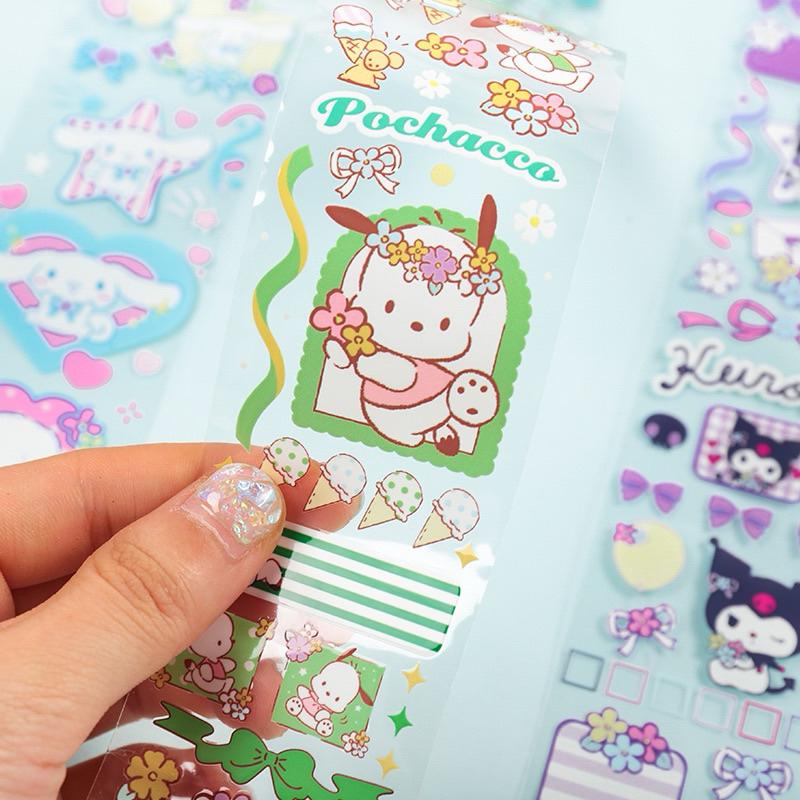 【台灣現貨🎁J&E比選物店】正版 三麗鷗 PET材質 膠帶 花花萬物 自行裁切 庫洛米 大耳狗 帕恰狗 美樂蒂-細節圖6