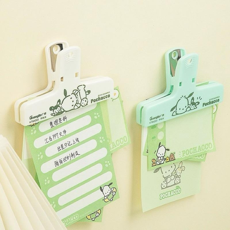 【台灣現貨🎁J&E比選物店】正版 三麗鷗 帕恰狗 磁吸 長尾夾 文件夾 資料夾 封口夾 手帳 夾子 文具-細節圖4