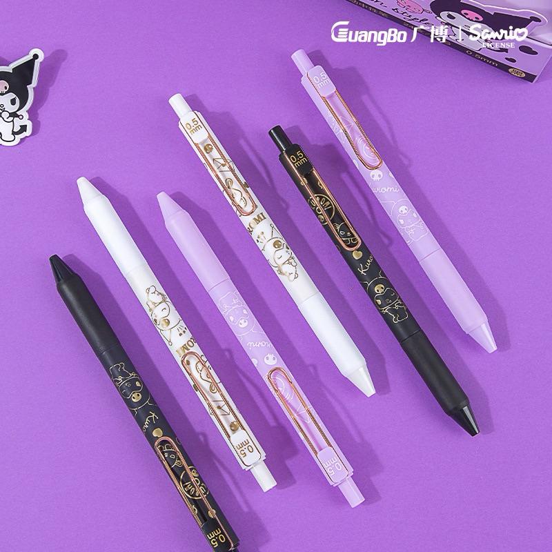 【台灣現貨🎁J&E比選物店】正版 三麗鷗 黑筆 按動 黑色 原子筆 文具 筆 中性筆 庫洛米-細節圖3