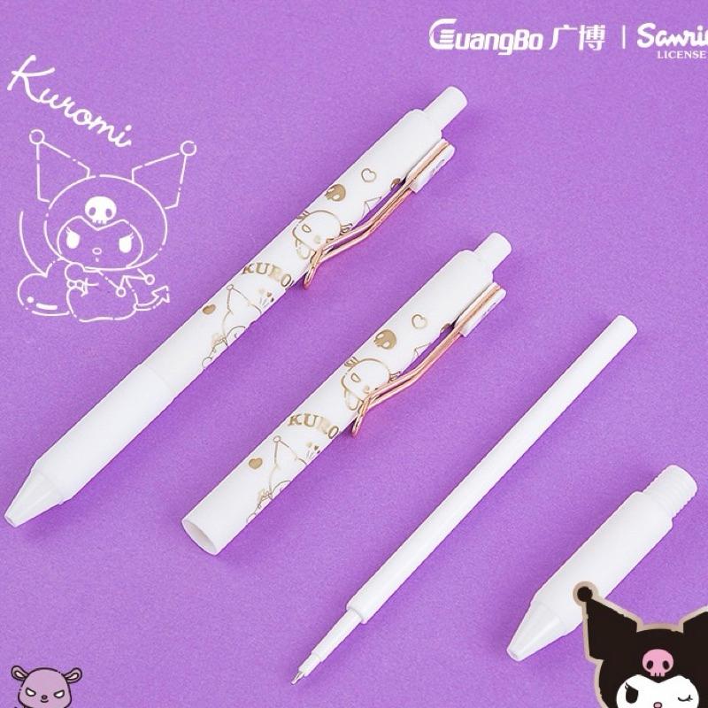 【台灣現貨🎁J&E比選物店】正版 三麗鷗 黑筆 按動 黑色 原子筆 文具 筆 中性筆 庫洛米-細節圖7