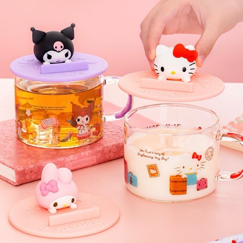 【台灣現貨🎁J&E比選物店】正版 三麗鷗 杯蓋 水杯蓋 茶杯蓋 防塵蓋 手機支架 手機架 餐廚用品-細節圖4