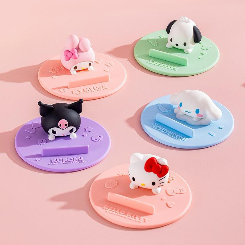 【台灣現貨🎁J&E比選物店】正版 三麗鷗 杯蓋 水杯蓋 茶杯蓋 防塵蓋 手機支架 手機架 餐廚用品-細節圖5