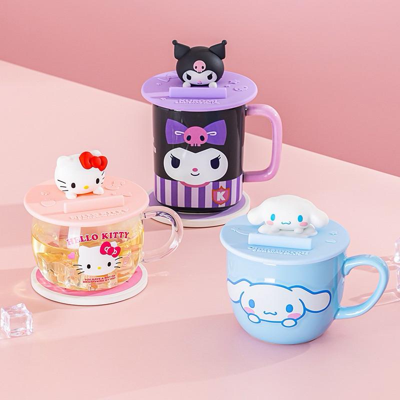 【台灣現貨🎁J&E比選物店】正版 三麗鷗 杯蓋 水杯蓋 茶杯蓋 防塵蓋 手機支架 手機架 餐廚用品-細節圖6