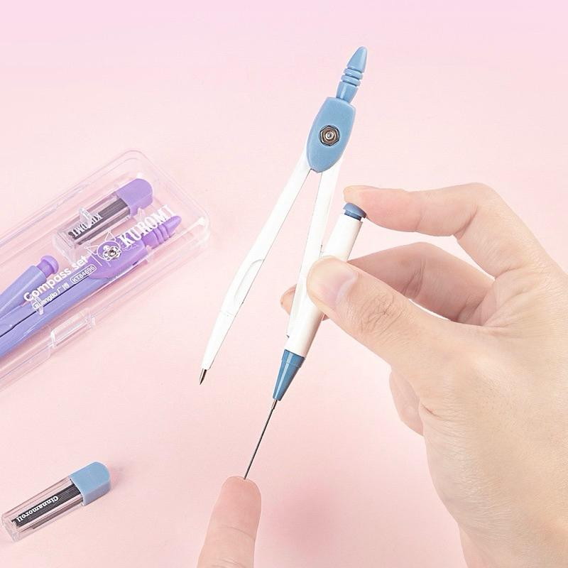 【台灣現貨🎁J&E比選物店】正版 三麗鷗 圓規 三件組 屬材質 庫洛米 大耳狗-細節圖8