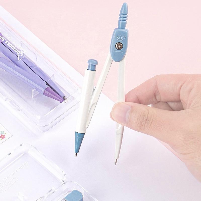 【台灣現貨🎁J&E比選物店】正版 三麗鷗 圓規 三件組 屬材質 庫洛米 大耳狗-細節圖9