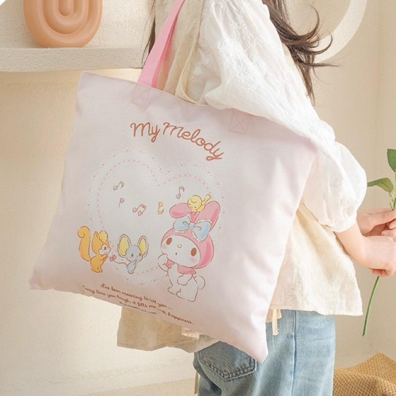 【台灣現貨🎁J&E比選物店】正版 三麗鷗 帆布袋 單肩包 帆布包 購物袋 側背包 外出袋 收納袋 庫洛米-細節圖3