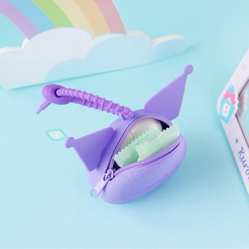 【台灣現貨🎁J&E比選物店】正版 三麗鷗 零錢包 耳機收納包 收納包 耳機收納 掛飾 吊飾 收納 庫洛米-細節圖5