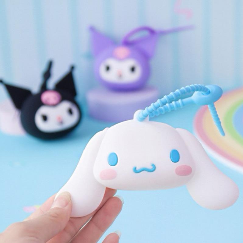 【台灣現貨🎁J&E比選物店】正版 三麗鷗 零錢包 耳機收納包 收納包 耳機收納 掛飾 吊飾 收納 庫洛米-細節圖8