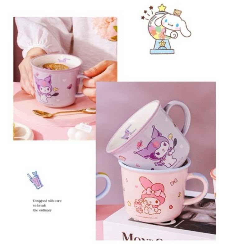 【台灣現貨🎁J&E比選物店】正版 三麗鷗 陶瓷杯 水杯 杯子 咖啡杯 餐廚配件 馬克杯-細節圖6