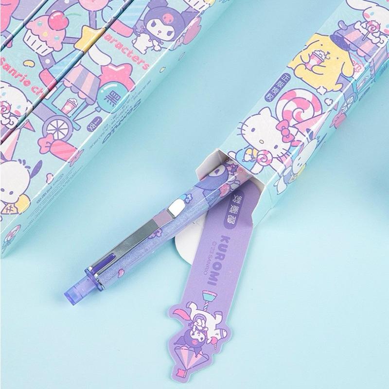 【台灣現貨🎁J&E比選物店】正版 三麗鷗 盲盒 黑色 原子筆 書籤 按動 中性筆 盲盒隨機出 隱藏版-細節圖4