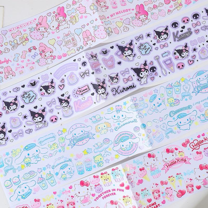 【台灣現貨🎁J&E比選物店】正版 三麗鷗 50cm 貼紙 和紙材質 需自行裁剪 裝飾貼紙 庫洛米 大耳狗 美樂蒂-細節圖3