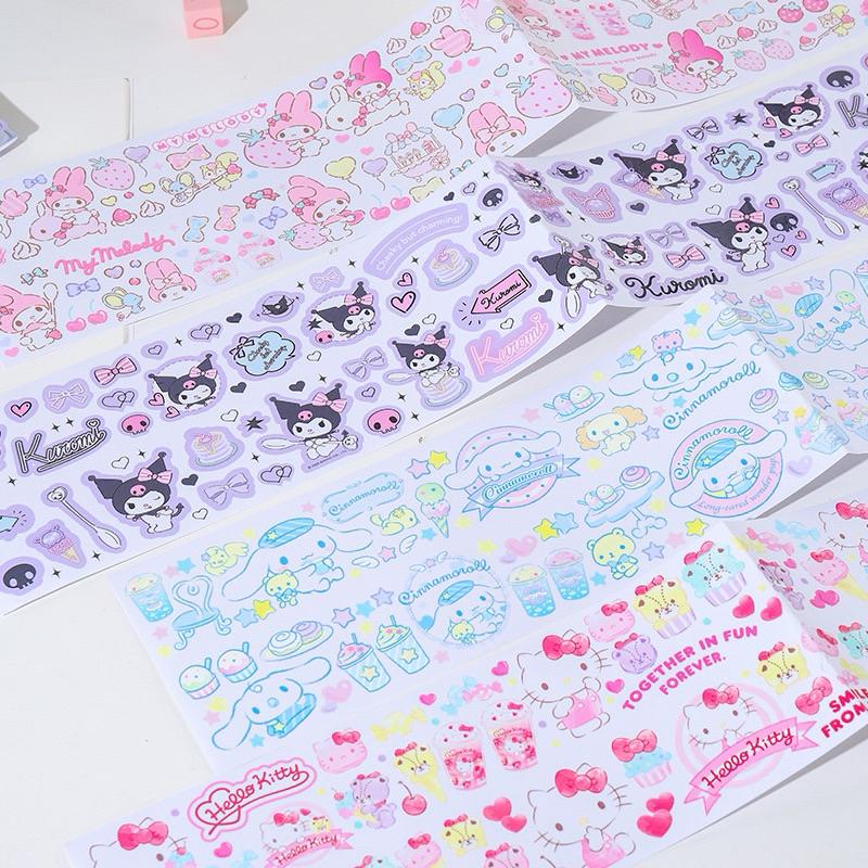 【台灣現貨🎁J&E比選物店】正版 三麗鷗 50cm 貼紙 和紙材質 需自行裁剪 裝飾貼紙 庫洛米 大耳狗 美樂蒂-細節圖5