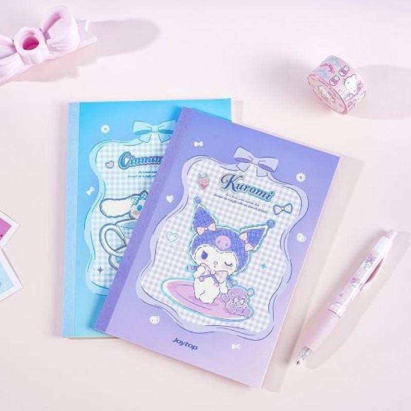 【台灣現貨🎁J&E比選物店】正版 三麗鷗 萌趣茶會 A5 橫線 筆記本 無線膠裝本 記事本 筆記 記事-細節圖2