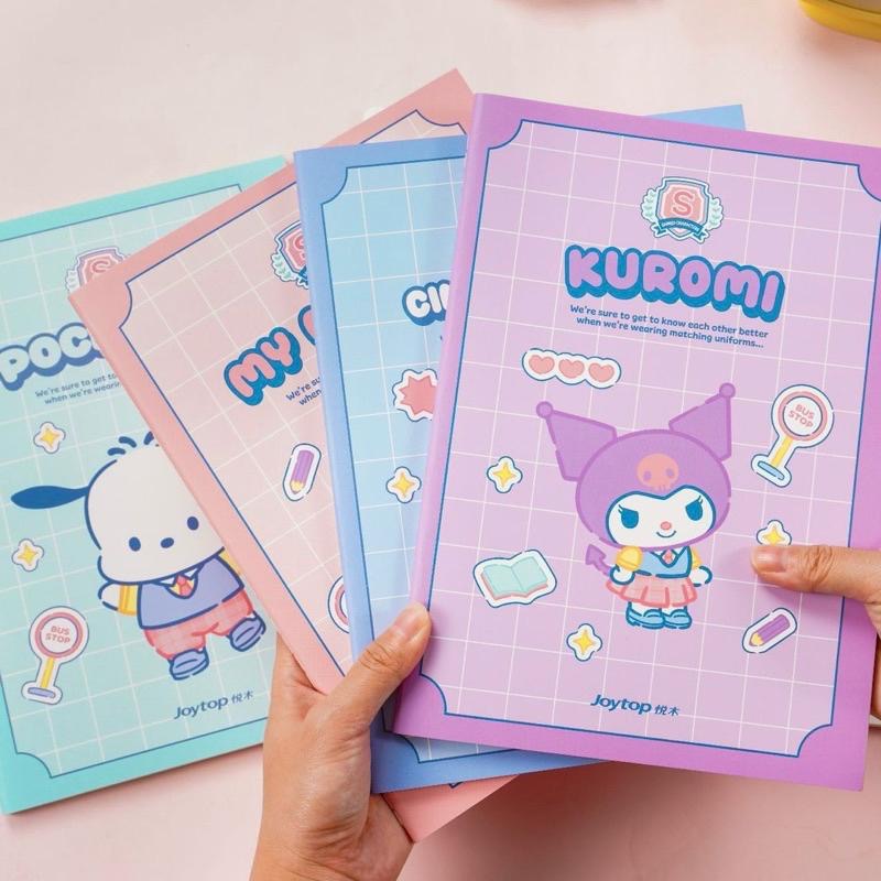 【台灣現貨🎁J&E比選物店】正版 三麗鷗 B5 筆記本 橫線 車線本 青春學院 庫洛米 大耳狗 記事本 文具-細節圖5
