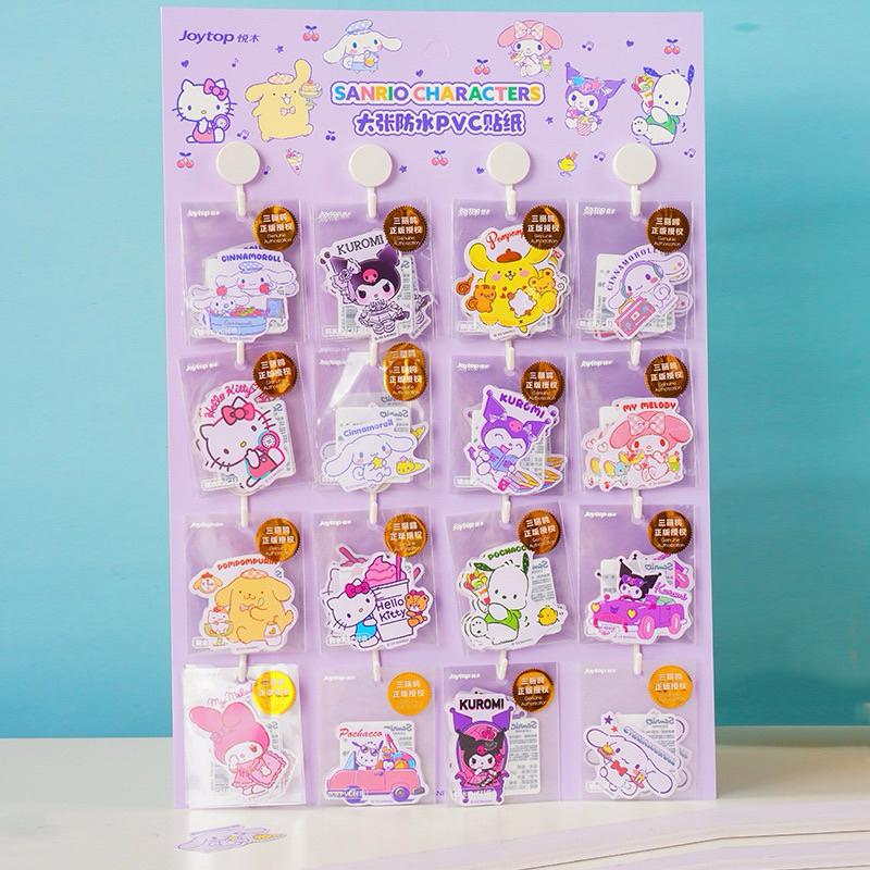 【台灣現貨🎁J&E比選物店】正版 三麗鷗 大張防水 PVC貼紙（一款1張貼紙）卡通貼紙 行李箱貼 裝飾貼紙裝飾貼-細節圖2