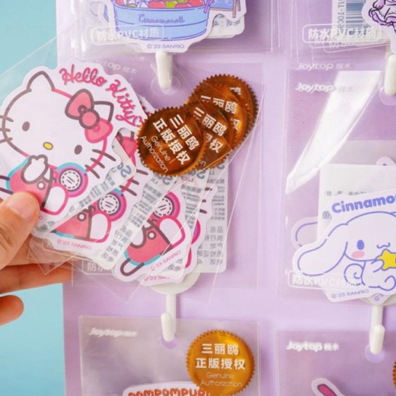 【台灣現貨🎁J&E比選物店】正版 三麗鷗 大張防水 PVC貼紙（一款1張貼紙）卡通貼紙 行李箱貼 裝飾貼紙裝飾貼-細節圖4