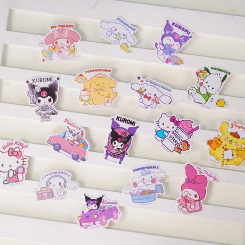 【台灣現貨🎁J&E比選物店】正版 三麗鷗 大張防水 PVC貼紙（一款1張貼紙）卡通貼紙 行李箱貼 裝飾貼紙裝飾貼-細節圖7