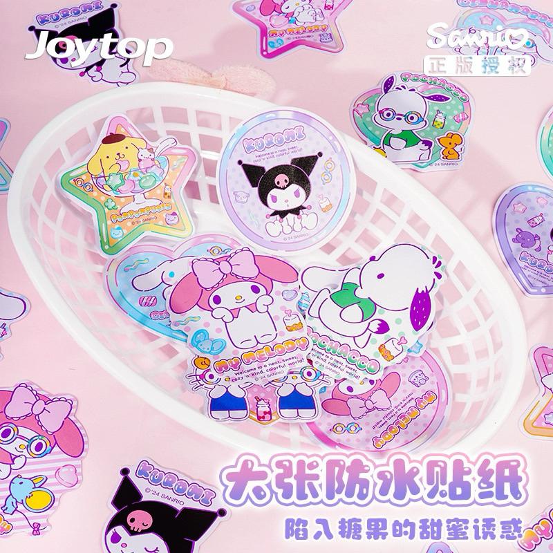 【台灣現貨🎁J&E比選物店】正版 三麗鷗 大張防水 PVC貼紙（一款有2張貼紙）卡通貼紙 行李箱貼 裝飾貼-細節圖2