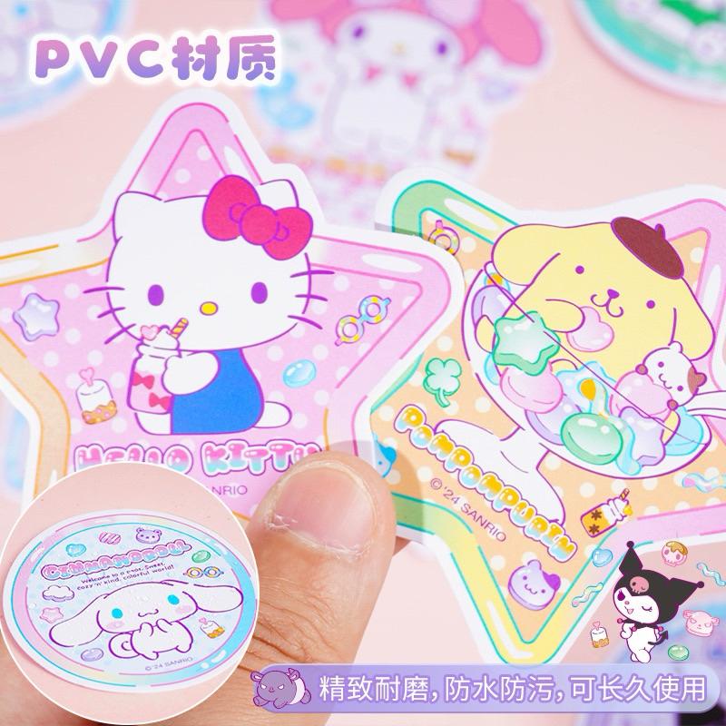 【台灣現貨🎁J&E比選物店】正版 三麗鷗 大張防水 PVC貼紙（一款有2張貼紙）卡通貼紙 行李箱貼 裝飾貼-細節圖4