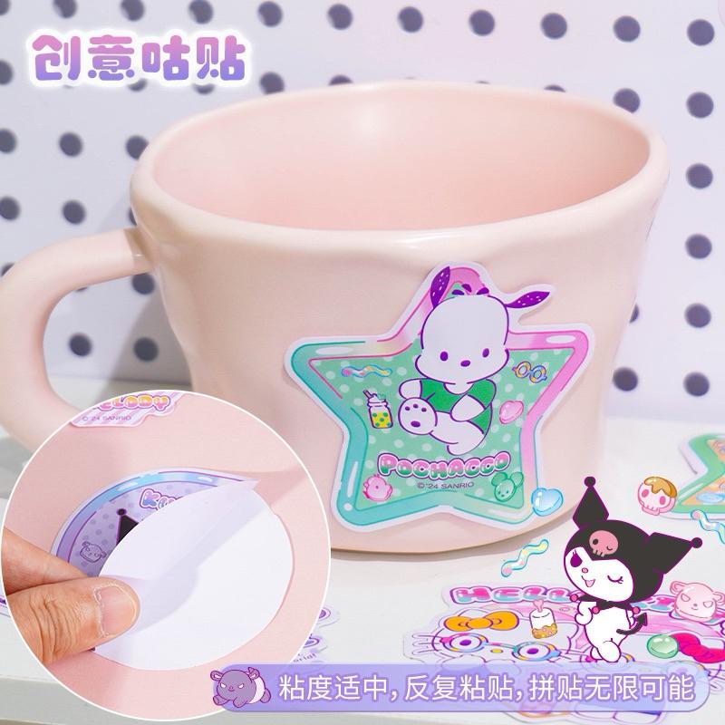 【台灣現貨🎁J&E比選物店】正版 三麗鷗 大張防水 PVC貼紙（一款有2張貼紙）卡通貼紙 行李箱貼 裝飾貼-細節圖5