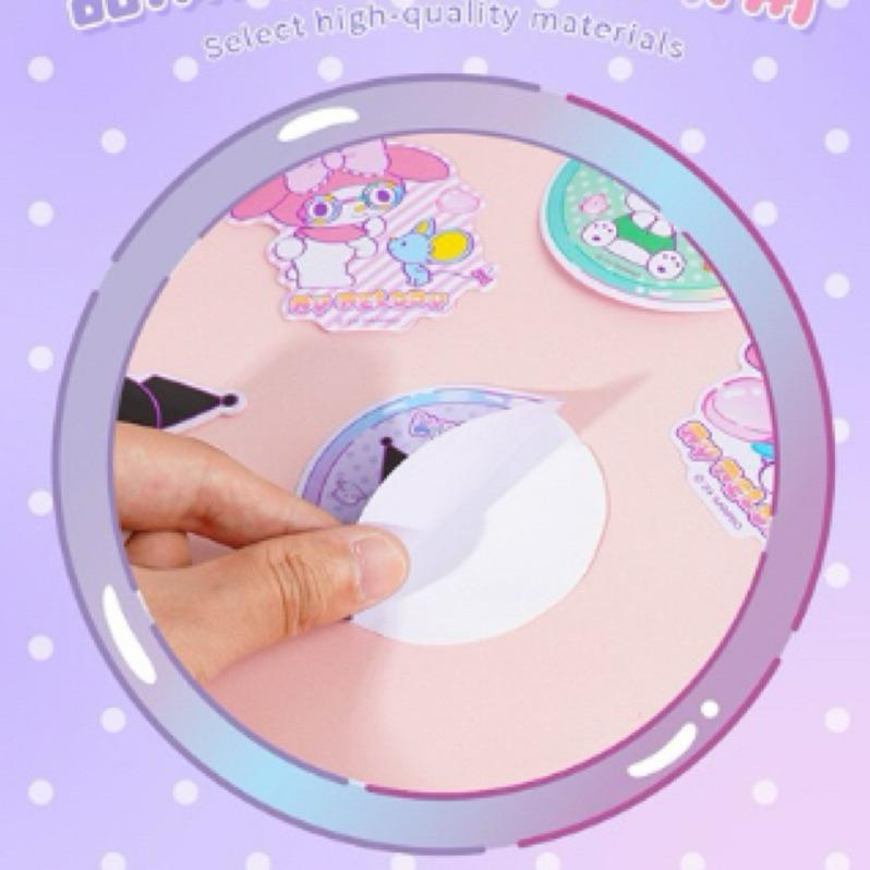 【台灣現貨🎁J&E比選物店】正版 三麗鷗 大張防水 PVC貼紙（一款有2張貼紙）卡通貼紙 行李箱貼 裝飾貼-細節圖7