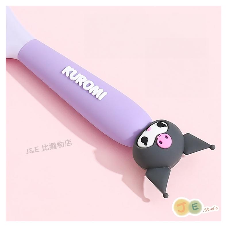 【台灣現貨🎁J&E比選物店】正版 三麗鷗 梳子 美髮梳 庫洛米 兒童梳子 可愛 順髮 頭皮按摩-細節圖2