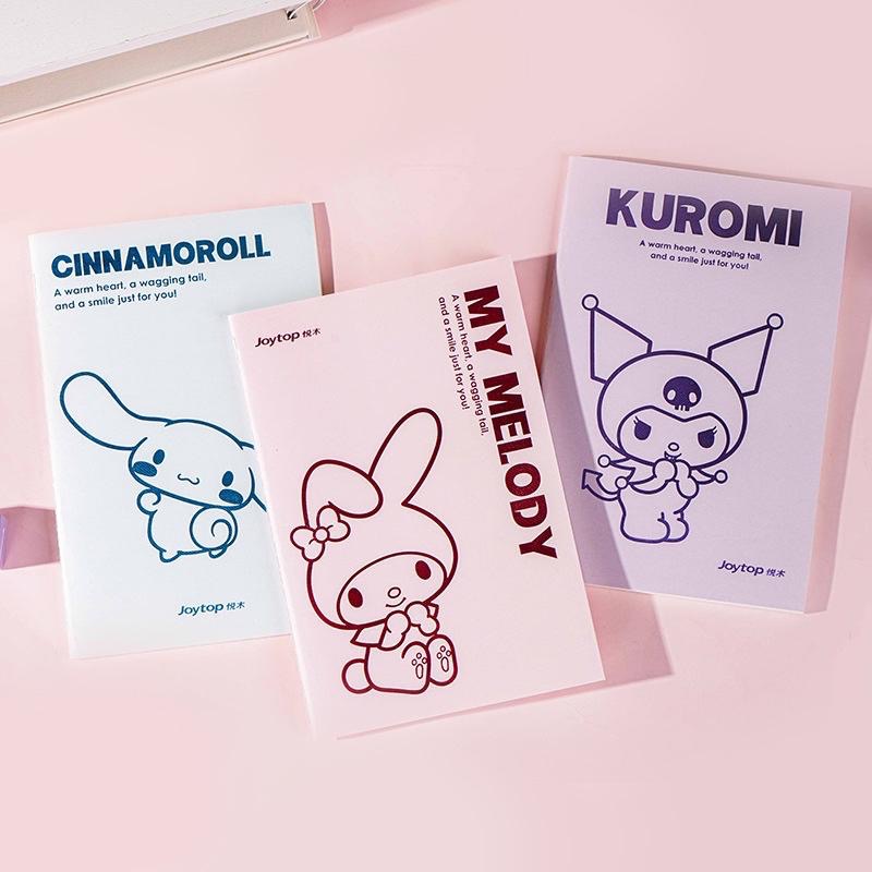 【台灣現貨🎁J&E比選物店】正版 三麗鷗 A5 燙金 筆記本 單線條 橫線 記事本 庫洛米-細節圖2