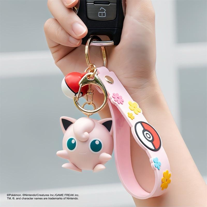 【台灣現貨🎁J&E比選物店】正版 寶可夢 吊飾 掛飾 鑰匙圈 皮卡丘 耿鬼 胖丁 喵喵 寶可夢吊飾-細節圖4