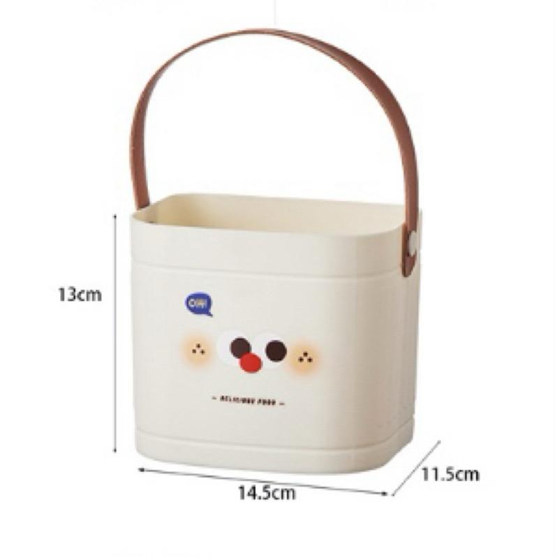 【台灣現貨🎁J&E比選物店】 小奶咖 收納筒 垃圾桶 桌上型垃圾桶 收納 收納用品 桌上收納-細節圖9