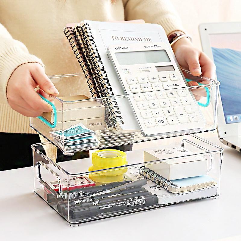 【台灣現貨🎁J&E比選物店】日式 透明壓克力 收納盒 便條紙收納 收納 盒子 便利貼 便籤收納 整理盒-細節圖6