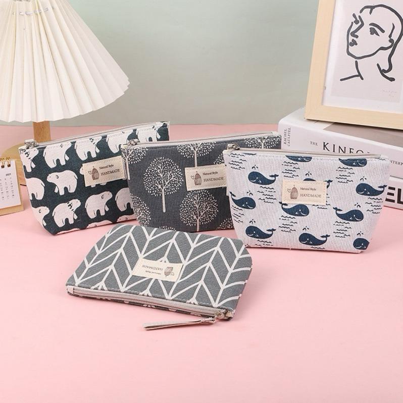 【台灣現貨🎁J&E比選物店】 收納小包 鑰匙包 化妝包 帆布包 拉鏈包 零錢包 卡包 收納 包包-細節圖4